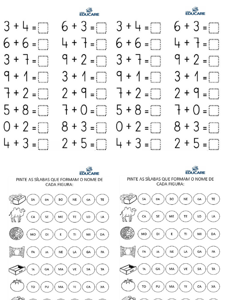 atividades educativas para 6 anos pdf