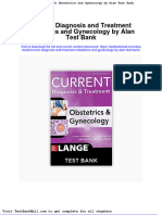 Full Download Current Diagnosis and Treatment Obstetrics and Gynecology by Alan Test Bank PDF Full Chapter
