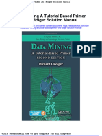 Full Download Data Mining A Tutorial Based Primer 2nd Roiger Solution Manual PDF Full Chapter
