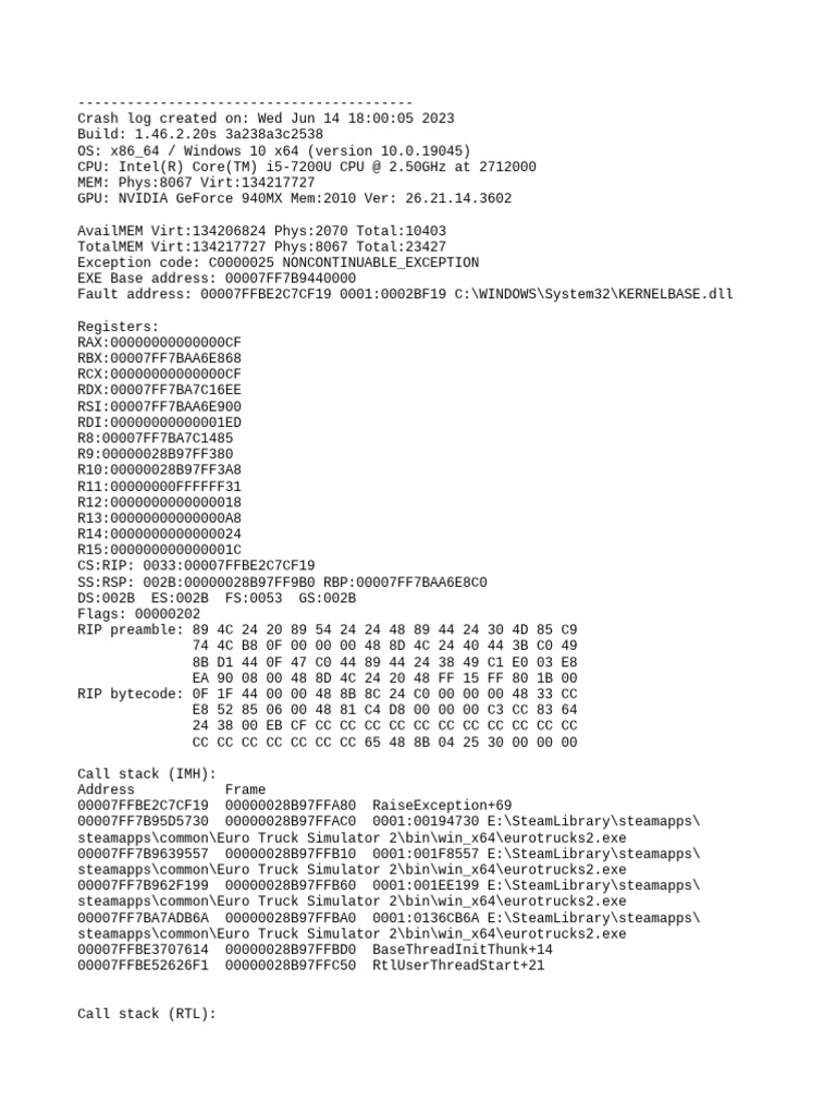 Game Crash | PDF | Computer Engineering | Computing Platforms