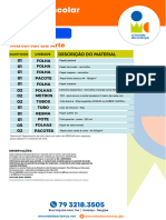 Lista de Materiais - 5° Ano