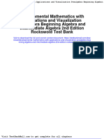 Developmental Mathematics With Applications and Visualization Prealgebra Beginning Algebra and Intermediate Algebra 2nd Edition Rockswold Test Bank