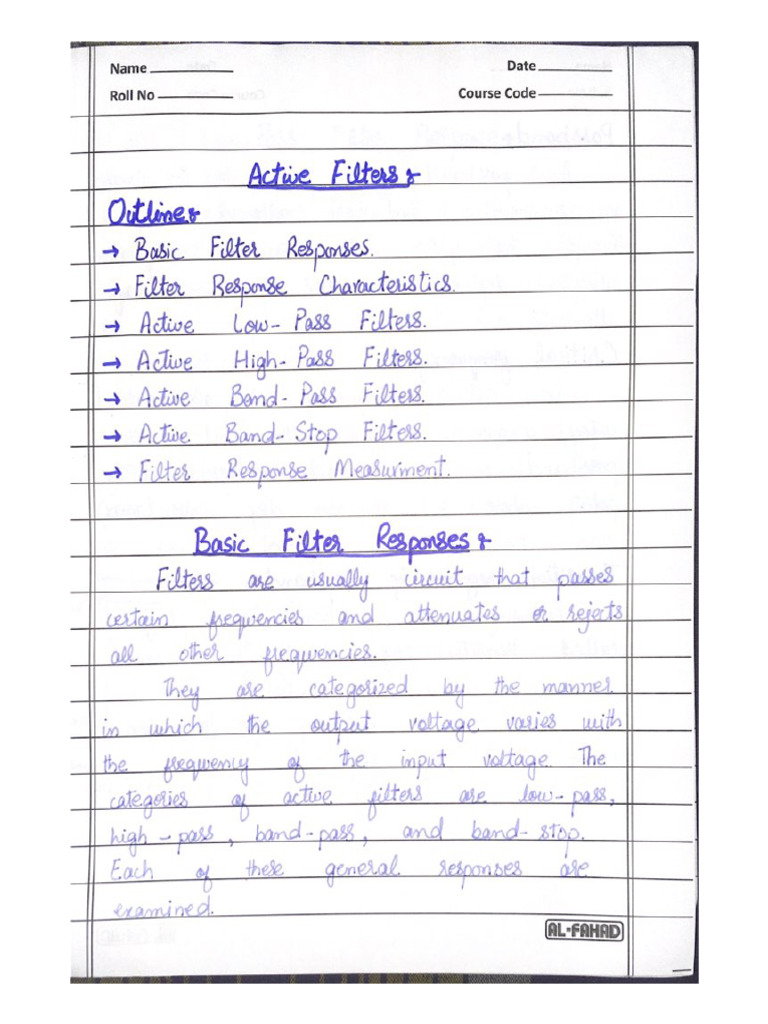 Active Filters in Electronics PDF