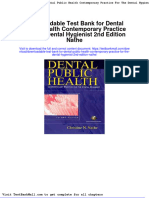Full Download Downloadable Test Bank For Dental Public Health Contemporary Practice For The Dental Hygienist 2nd Edition Nathe PDF Full Chapter