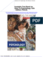 Full Download Downloadable Test Bank For Introduction To Psychology 10th Edition Plotnik PDF Full Chapter