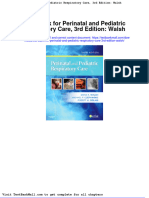 Full Download Test Bank For Perinatal and Pediatric Respiratory Care 3rd Edition Walsh PDF Full Chapter