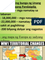 Mga Bunga NG Unang Digmaan Pandaigdig 1