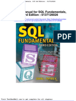 Full Download Solution Manual For SQL Fundamentals 3 e 3rd Edition 0137126026 PDF Full Chapter