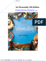 Full Download Test Bank For Personality 10th Edition PDF Full Chapter