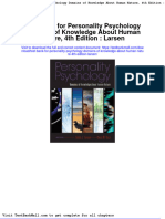 Full Download Test Bank For Personality Psychology Domains of Knowledge About Human Nature 4th Edition Larsen PDF Full Chapter
