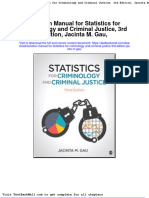 Full Download Solution Manual For Statistics For Criminology and Criminal Justice 3rd Edition Jacinta M Gau PDF Full Chapter
