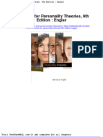 Full Download Test Bank For Personality Theories 9th Edition Engler PDF Full Chapter