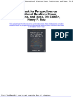 Full Download Test Bank For Perspectives On International Relations Power Institutions and Ideas 7th Edition Henry R Nau PDF Full Chapter