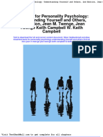 Test Bank For Personality Psychology: Understanding Yourself and Others, 2nd Edition, Jean M. Twenge, Jean Twenge Keith Campbell W. Keith Campbell