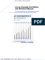 Full Download Econometrics by Example 2nd Edition Gujarati Solutions Manual PDF Full Chapter