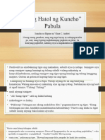 "Ang Hatol NG Kuneho" Pabula