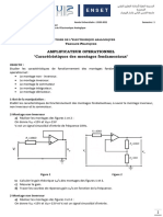 TP Amplificateur Operationnel