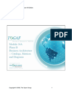 TOGAF - Phase B-Business Architecture-Catalogs, Diagrams and Matrices