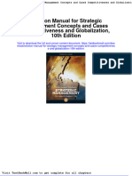Full Download Solution Manual For Strategic Management Concepts and Cases Competitiveness and Globalization 10th Edition PDF Full Chapter