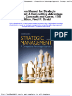 Full Download Solution Manual For Strategic Management A Competitive Advantage Approach Concepts and Cases 17th Edition Fred R David PDF Full Chapter
