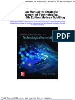 Full Download Solution Manual For Strategic Management of Technological Innovation 6th Edition Melissa Schilling PDF Full Chapter
