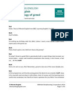 1 The Psychology of Greed