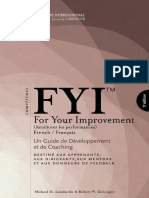 FYI™ For Your Improvement