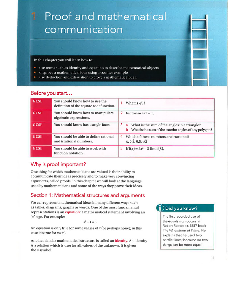 A Level - Book 1 - Red - Contents at End | PDF