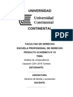 Análisis de Jurisprudencia CASACIÓN 2251-2016 Tumbes