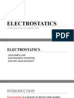 Ele 117 Electrostatics