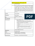 Kumaran Systems Chennai JD Format