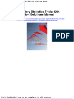 Full Download Elementary Statistics Triola 12th Edition Solutions Manual PDF Full Chapter