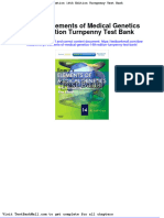 Full Download Emerys Elements of Medical Genetics 14th Edition Turnpenny Test Bank PDF Full Chapter