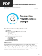 Construction Project Schedule Example-Residential Building: Civilverse Admin 2 May 2021