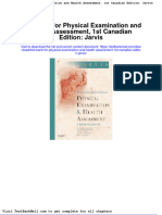 Full Download Test Bank For Physical Examination and Health Assessment 1st Canadian Edition Jarvis PDF Full Chapter