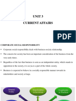 Unit 3 Current Affairs - Corporate Social Responsibility
