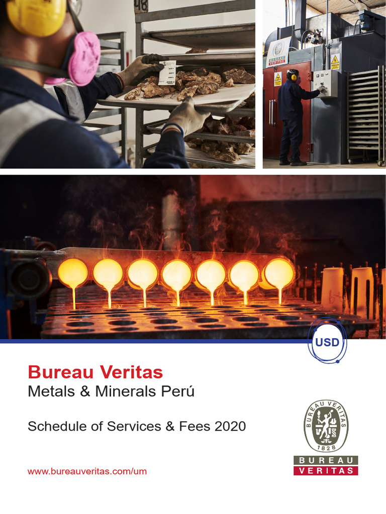 Catàlogo Bureau Veritas Serv Laboratorio BV Peru PDF Laboratories Metallurgical Assay