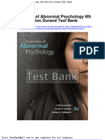 Full Download Essentials of Abnormal Psychology 8th Edition Durand Test Bank PDF Full Chapter