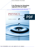 Full Download Test Bank For Physics For Scientists and Engineers 4th by Knight PDF Full Chapter
