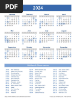 Academic Calendar | PDF | Christian Festivals And Holy Days | Observances