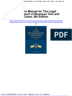 Full Download Solution Manual For The Legal Environment of Business Text and Cases 9th Edition PDF Full Chapter