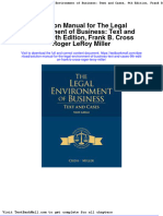 Full Download Solution Manual For The Legal Environment of Business Text and Cases 9th Edition Frank B Cross Roger Leroy Miller PDF Full Chapter