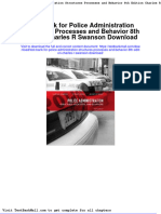 Full Download Test Bank For Police Administration Structures Processes and Behavior 8th Edition Charles R Swanson Download PDF Full Chapter