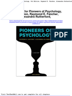 Full Download Test Bank For Pioneers of Psychology 5th Edition Raymond e Fancher Alexandra Rutherford 2 PDF Full Chapter