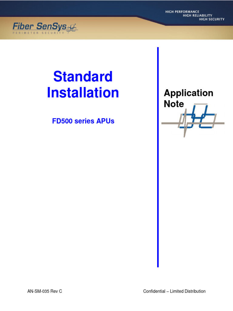ANSM035 FD500 Series Standard Installation Instructions Rev C PDF