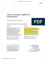 Aspectos Sensoriales y Cognitivos Del Control Postural