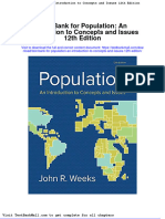 Full Download Test Bank For Population An Introduction To Concepts and Issues 12th Edition PDF Full Chapter