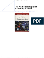 Full Download Test Bank For Practical Management Science 6th by Winston PDF Full Chapter