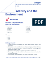 Earth Science SHS Unit 9 Human Activity and The Environment (Answer Key)