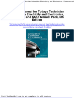Solution Manual For Todays Technician Automotive Electricity and Electronics, Classroom and Shop Manual Pack, 6th Edition